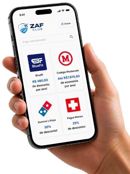 App ZAF Club no celular